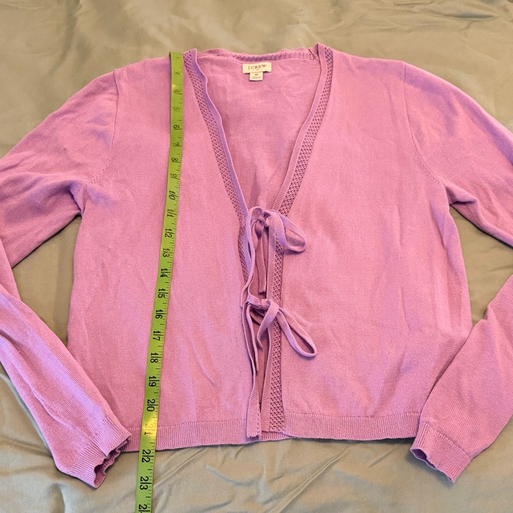 J. Crew Lavender Cardigan Sweater